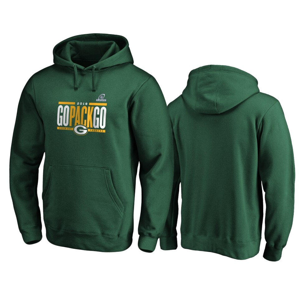 men's packers green 2019 nfl playoffs hometown checkdown pullover hoodie