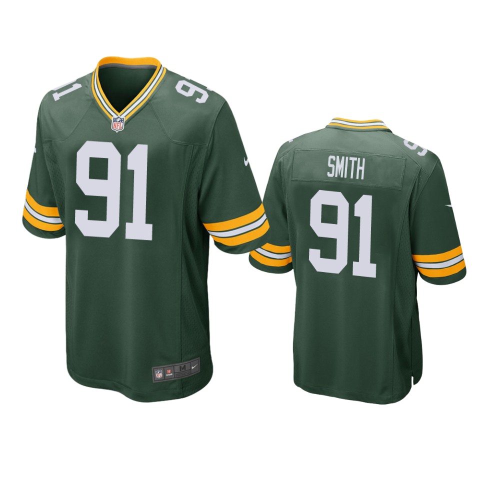 men's packers preston smith green game jersey