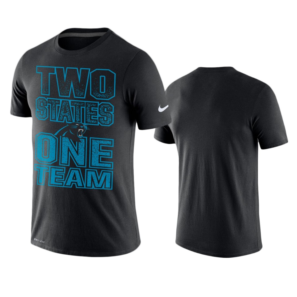 men's panthers black local verbiage performance t shirt