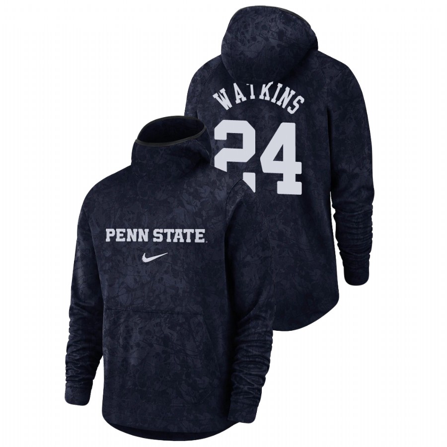 men's penn state nittany lions mike watkins team logo pullover navy basketball spotlight hoodie