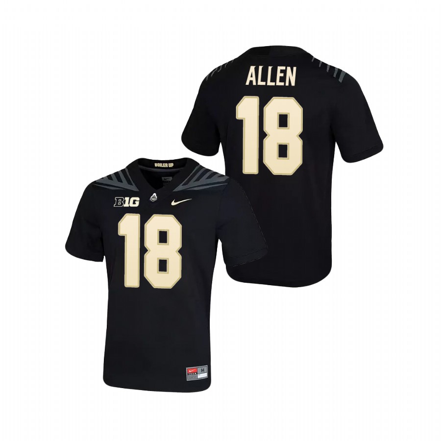 men's purdue boilermakers cam allen black game football jersey