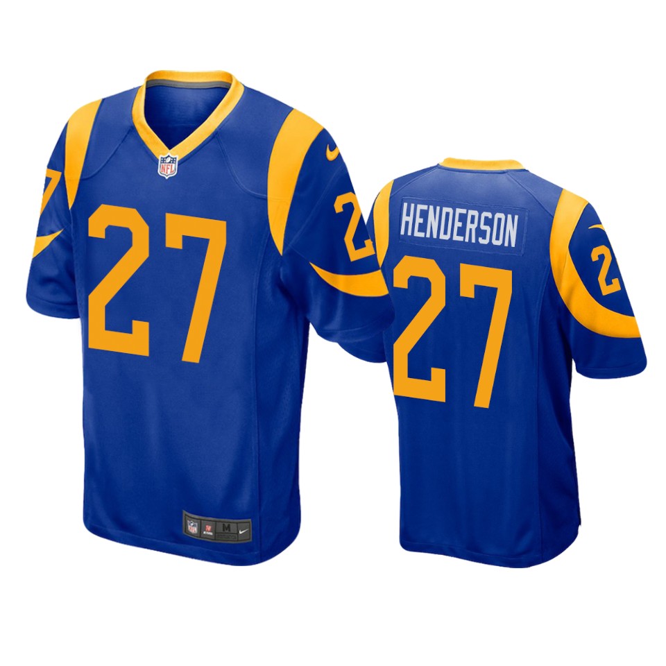 men's rams darrell henderson royal game jersey