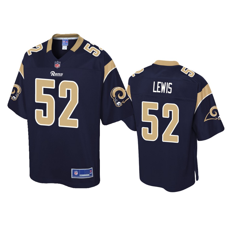 men's rams terrell lewis navy pro line jersey