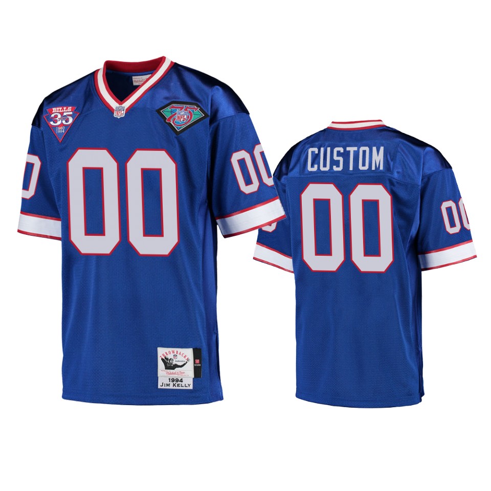 men's royal custom jersey
