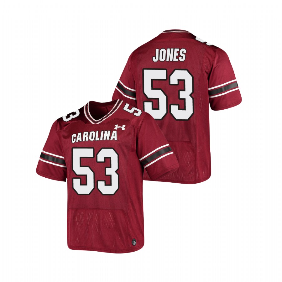 men's south carolina gamecocks ernest jones garnet replica football jersey