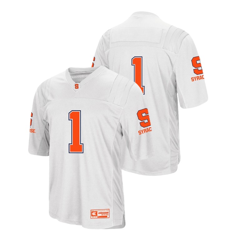 men's syracuse orange 1 white college football colosseum jersey