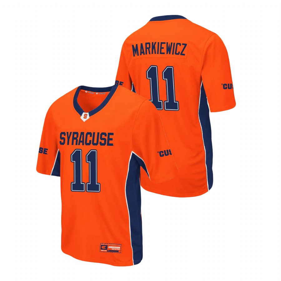 men's syracuse orange dillon markiewicz orange max power football jersey