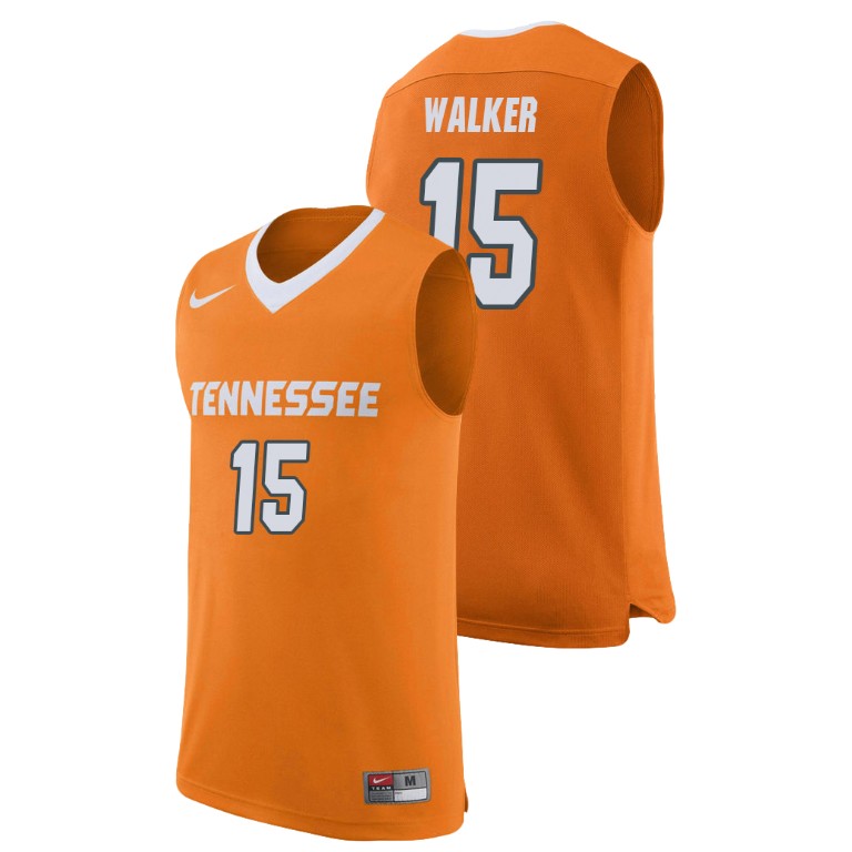 men's tennessee volunteers derrick walker orange replica college basketball jersey