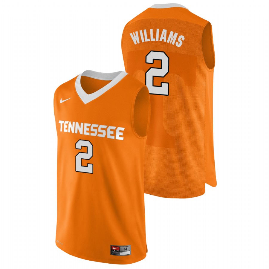 men's tennessee volunteers grant williams orange authentic performace college basketball jersey