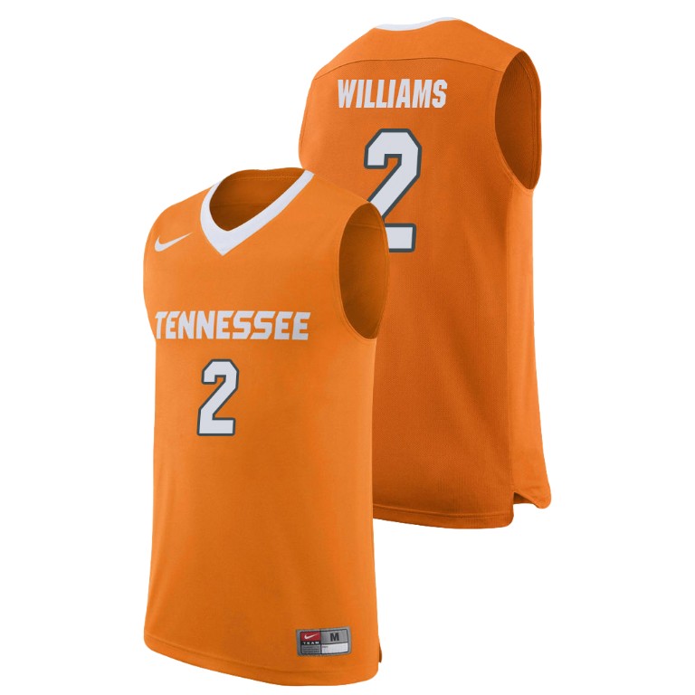 men's tennessee volunteers grant williams orange replica college basketball jersey