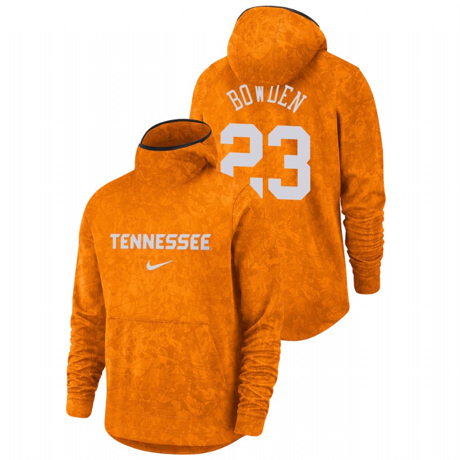 men's tennessee volunteers jordan bowden team logo pullover tennessee orange basketball spotlight hoodie