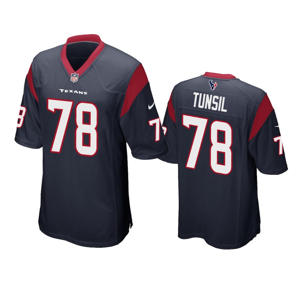 men's texans laremy tunsil navy game jersey