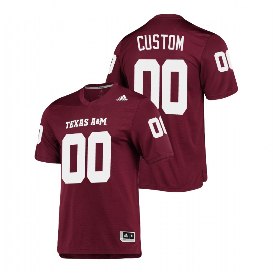 men's texas a&m aggies custom aeroready replica maroon jersey