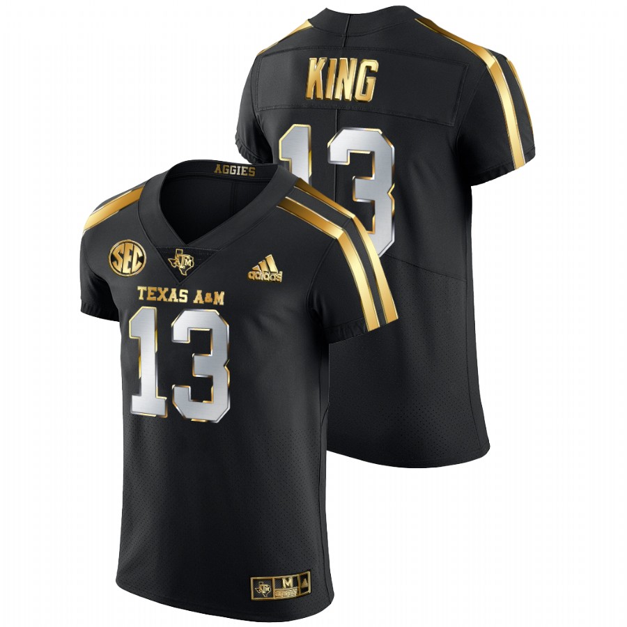 men's texas a&m aggies haynes king black golden edition authentic jersey