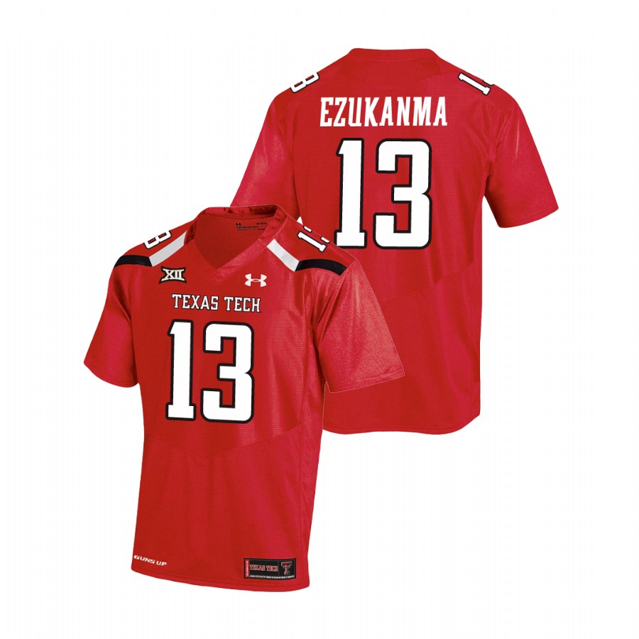 men's texas tech red raiders erik ezukanma red college football replica jersey
