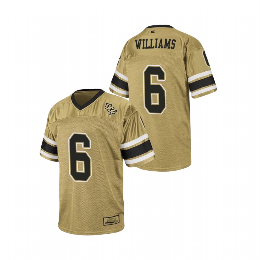 men's ucf knights marlon williams gold replica stadium football jersey