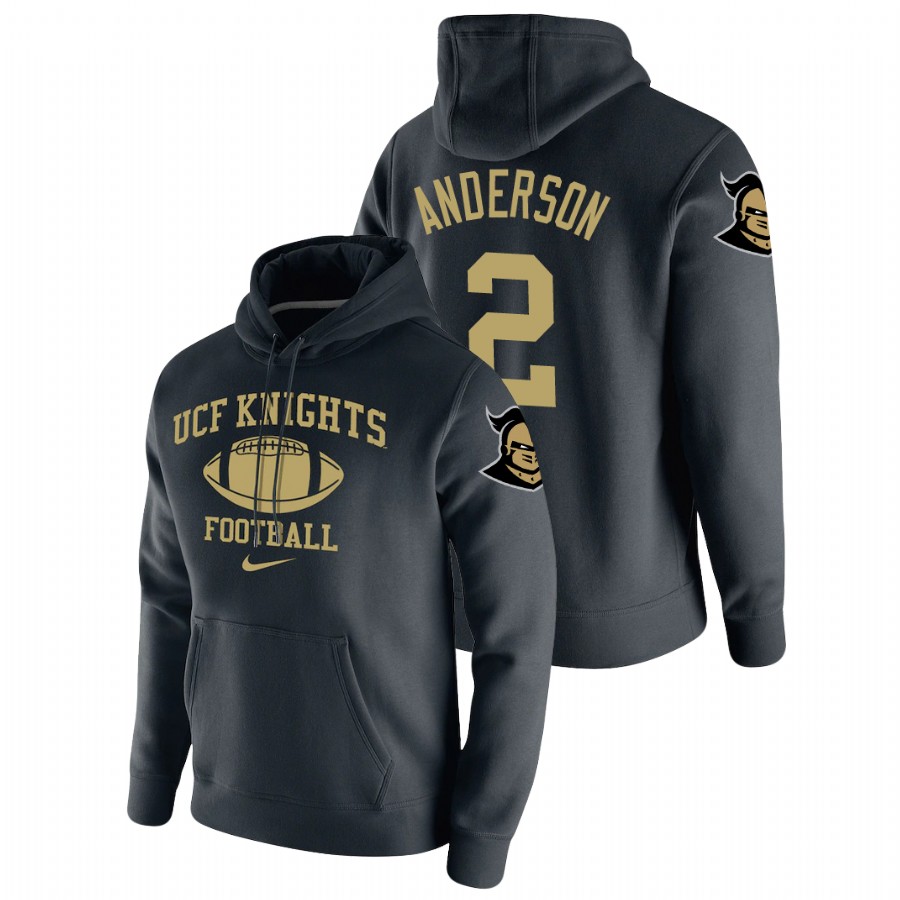 men's ucf knights otis anderson pullover black retro football hoodie