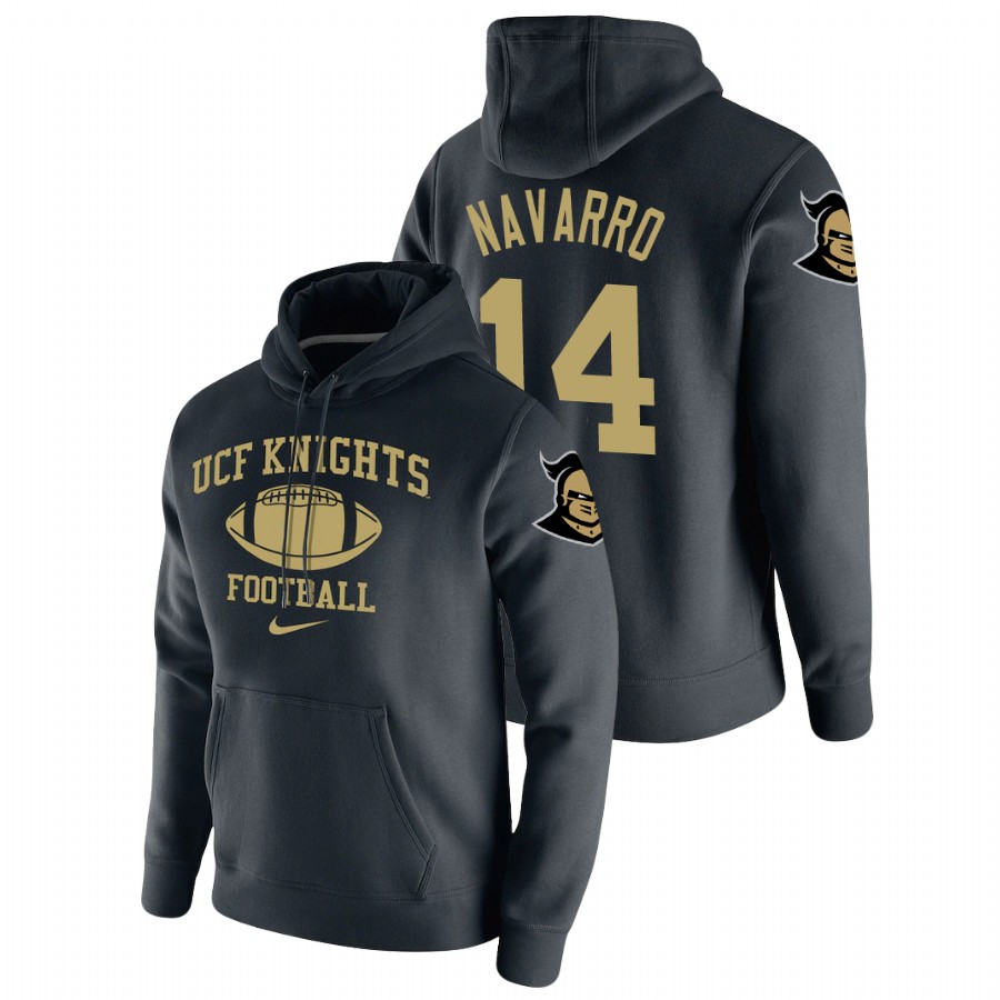 men's ucf knights parker navarro pullover black retro football hoodie