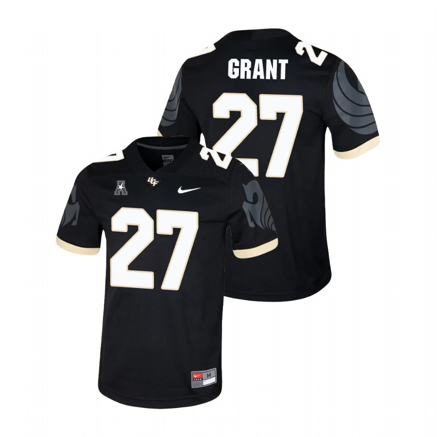 men's ucf knights richie grant black college football game jersey
