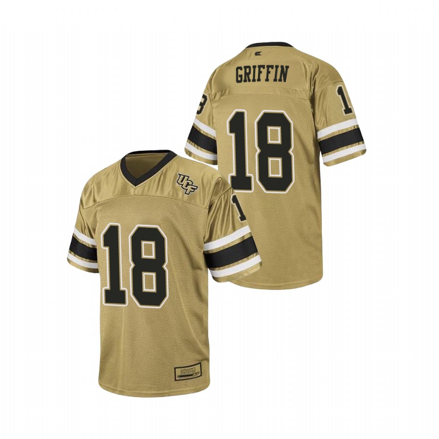 men's ucf knights shaquem griffin gold replica stadium football jersey