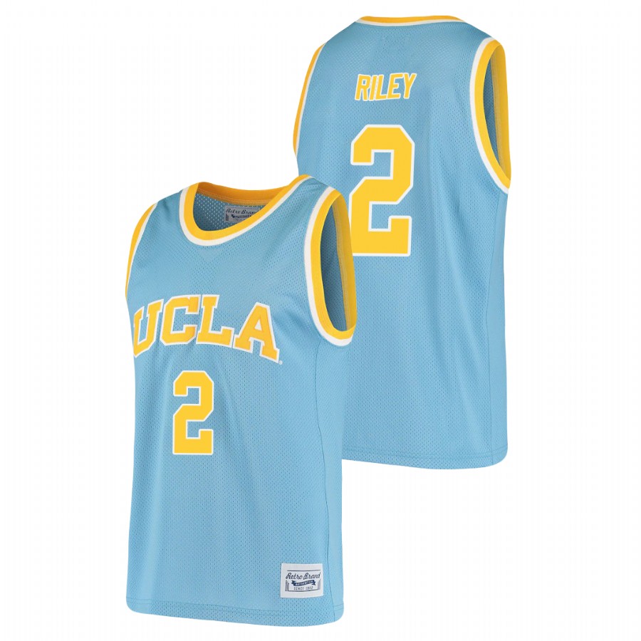 men's ucla bruins cody riley 2021 original retro alumni basketball blue jersey
