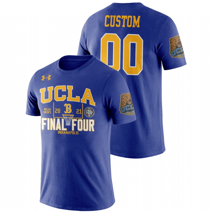 men's ucla bruins march madness final four basketball custom royal t shirt