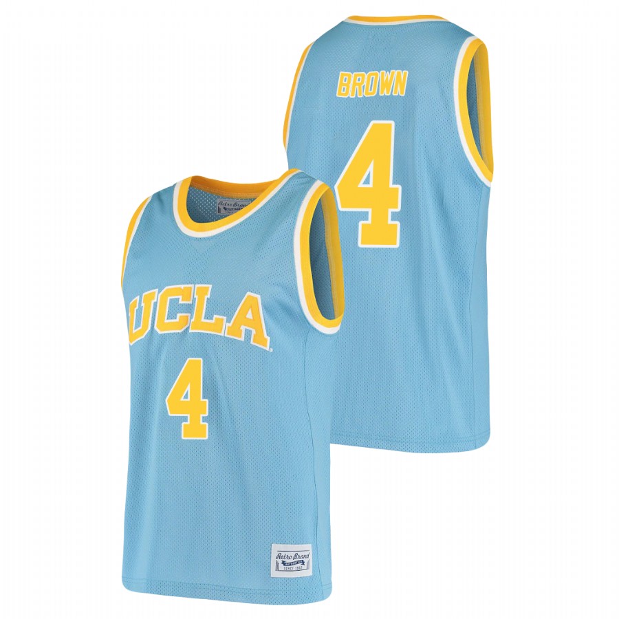 men's ucla bruins moses brown 2021 original retro alumni basketball blue jersey
