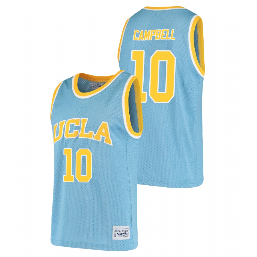 men's ucla bruins tyger campbell 2021 original retro alumni basketball blue jersey