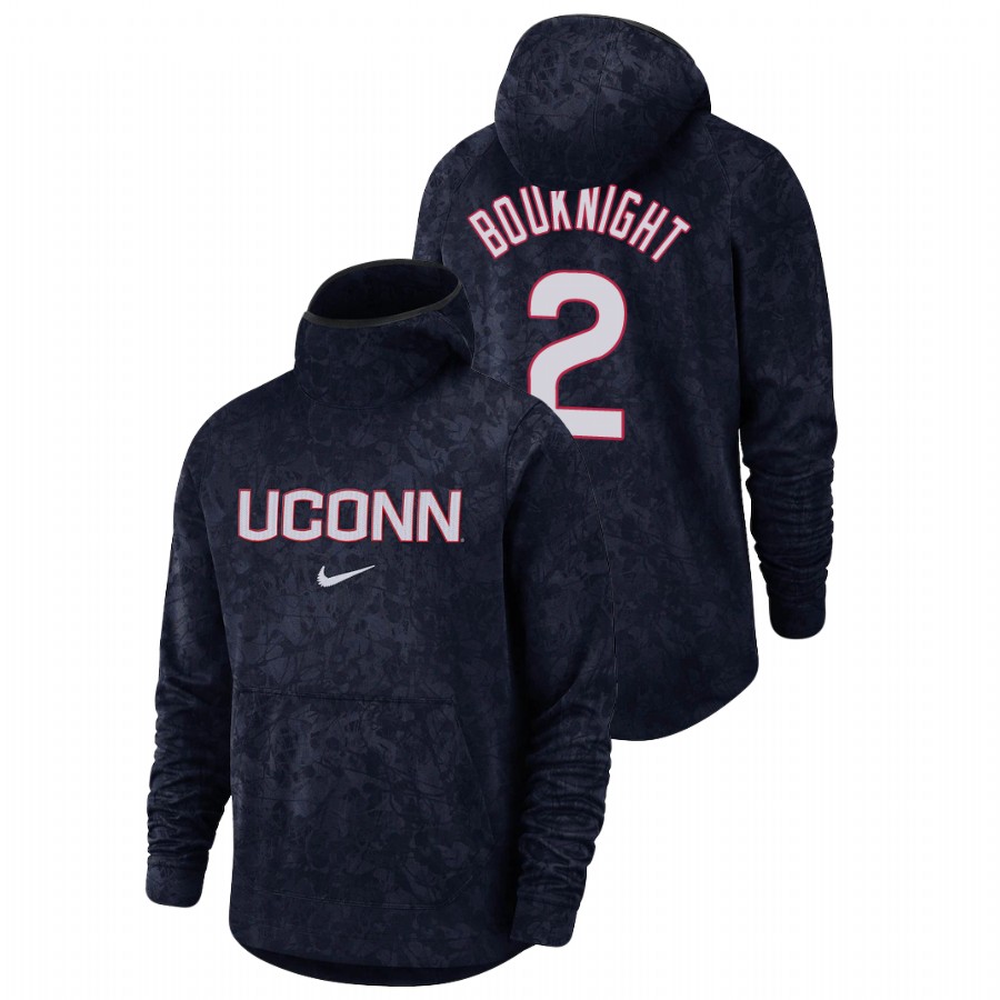 men's uconn huskies james bouknight team logo pullover navy basketball spotlight hoodie