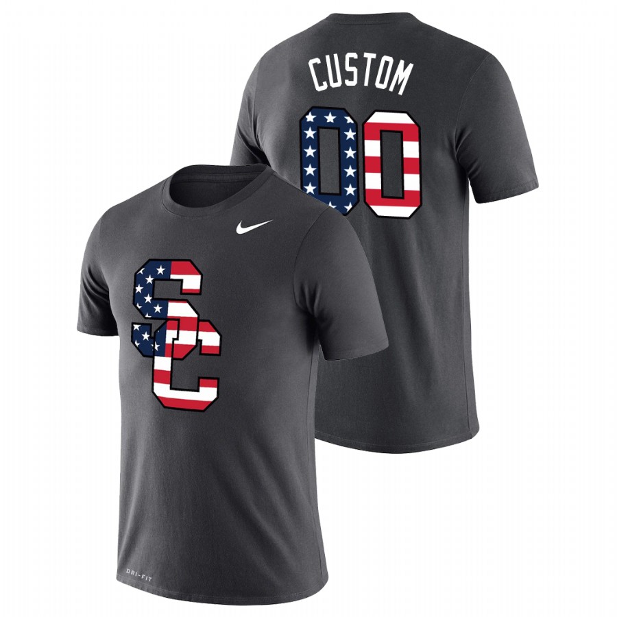 men's usc trojans americana legend performance custom anthracite t shirt