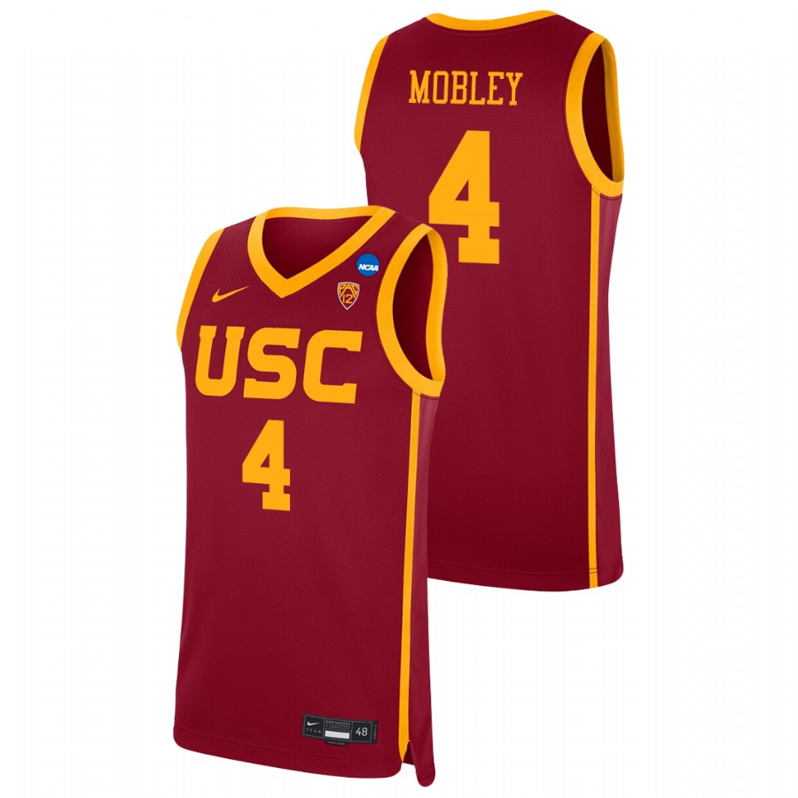 men's usc trojans evan mobley 2021 replica college basketball red jersey