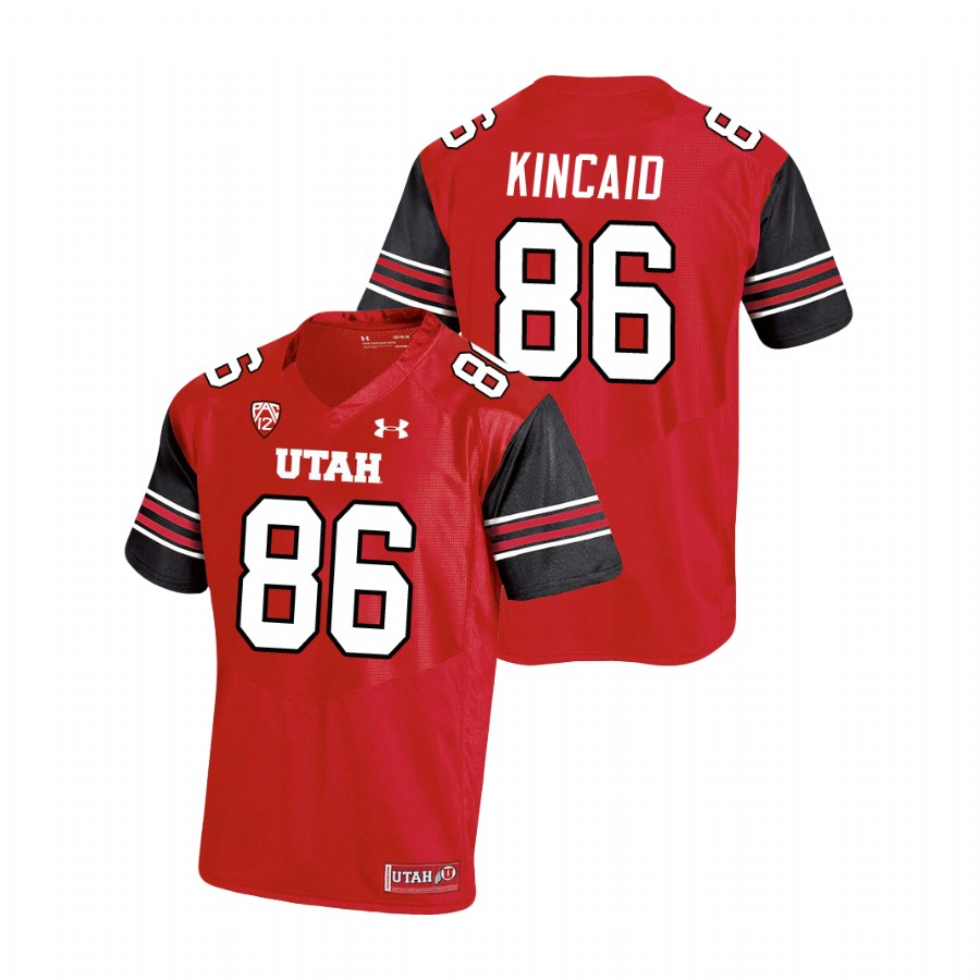 men's utah utes dalton kincaid red premier performance football jersey