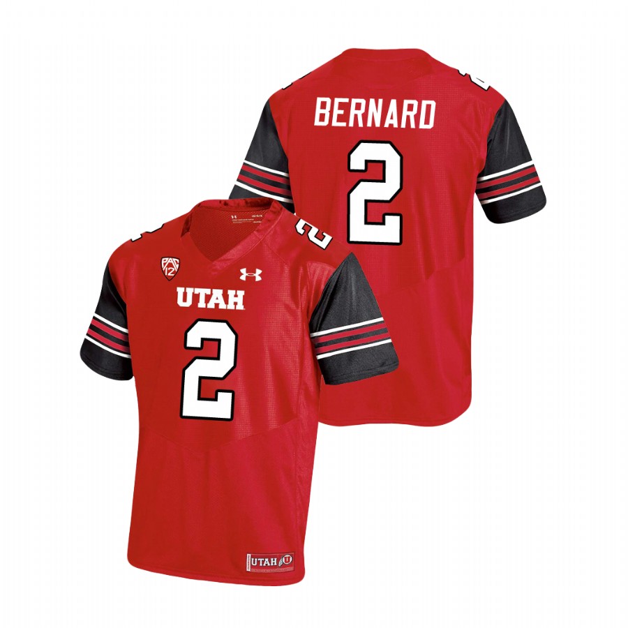 men's utah utes micah bernard football premier red jersey