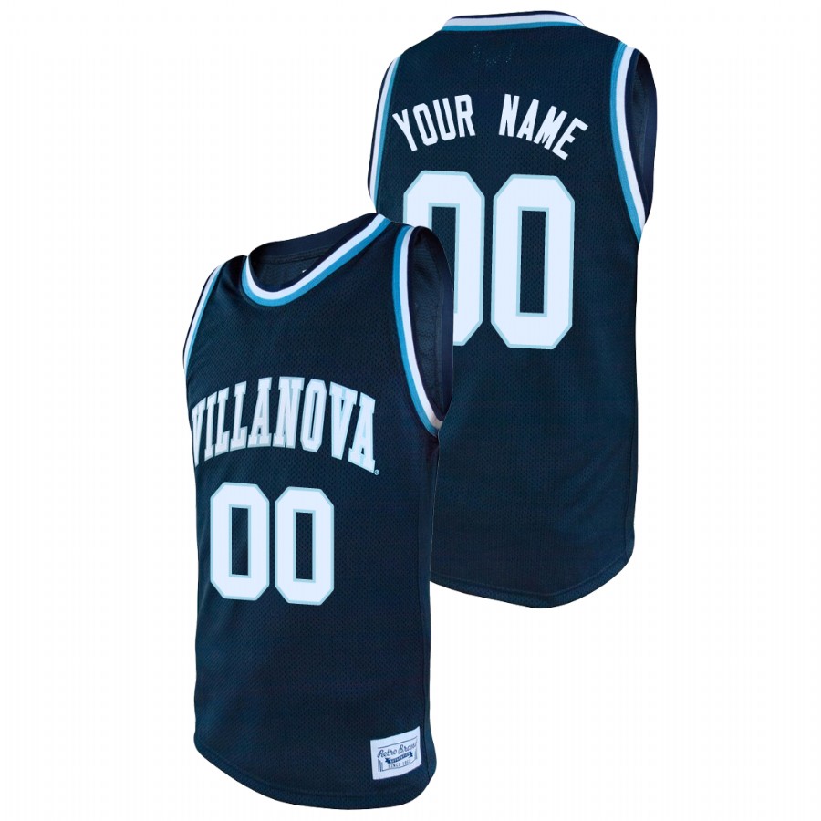 men's villanova wildcats custom college baketball alumni navy jersey