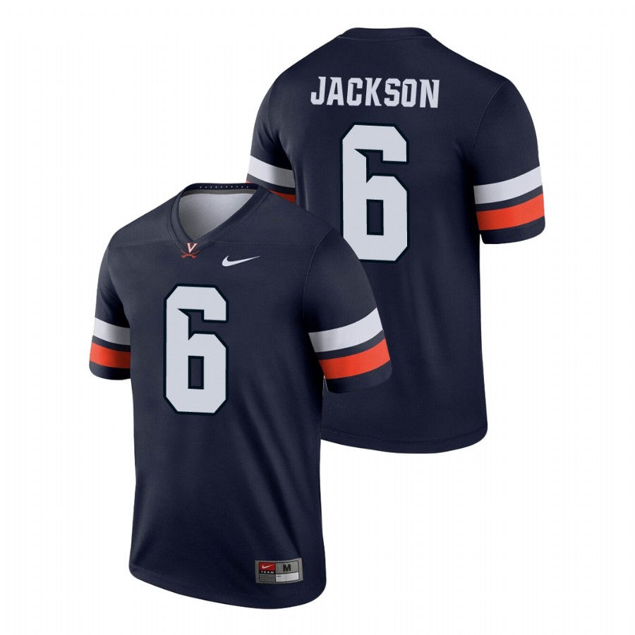 men's virginia cavaliers nick jackson navy legend football jersey