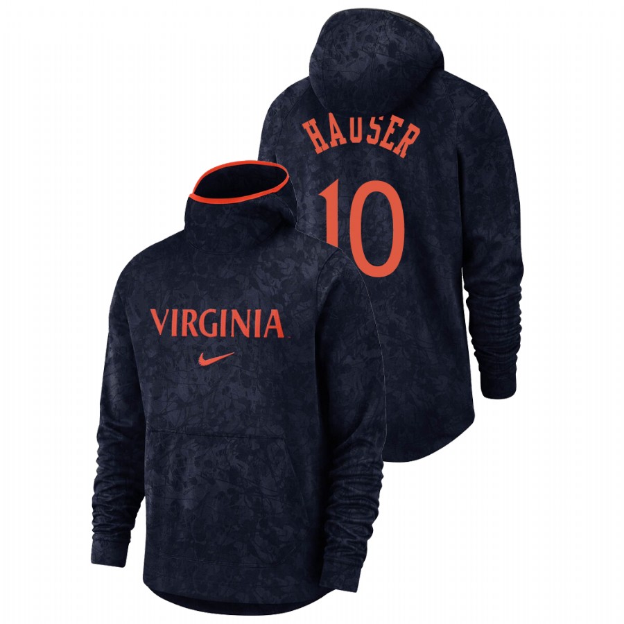 men's virginia cavaliers sam hauser team logo pullover navy basketball spotlight hoodie