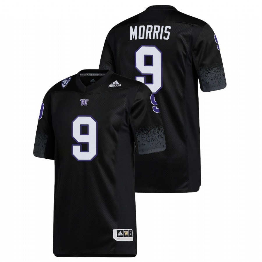 men's washington huskies dylan morris black premier football jersey