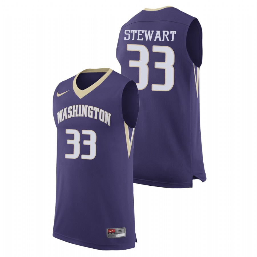 men's washington huskies isaiah stewart college basketball purple replica jersey