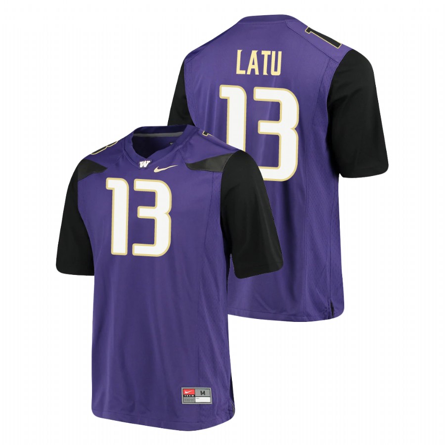 men's washington huskies laiatu latu purple alumni football jersey