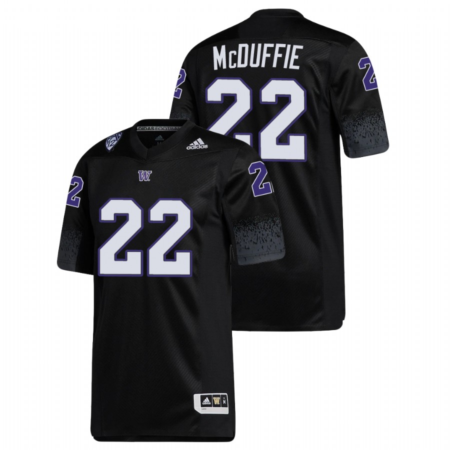 men's washington huskies trent mcduffie black premier football jersey