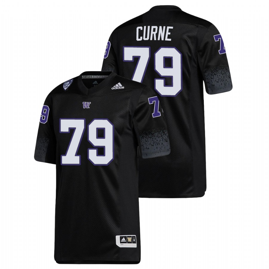 men's washington huskies victor curne black premier football jersey