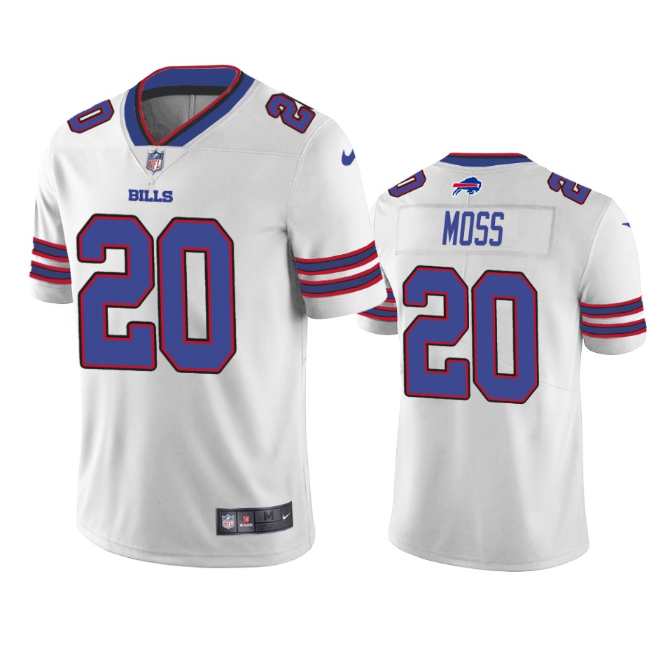 men's zack moss bills white vapor jersey