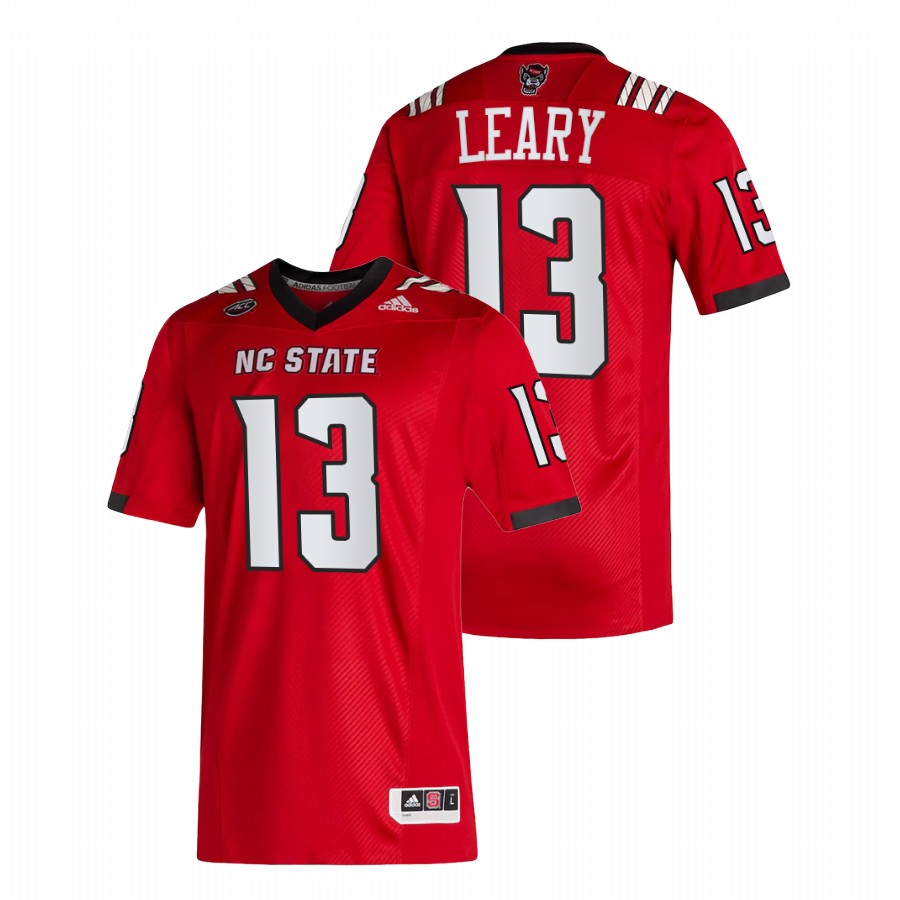men nc state wolfpack devin leary   college football red jersey