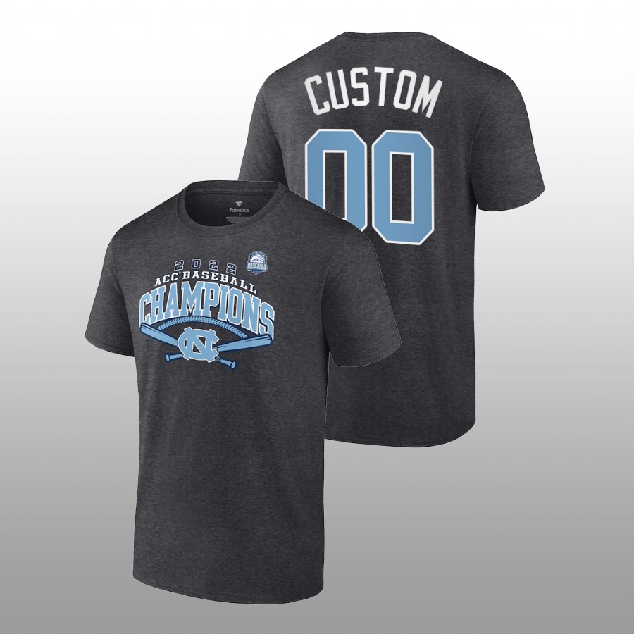 men north carolina tar heels 2022 acc tournament champions locker room custom charcoal tee