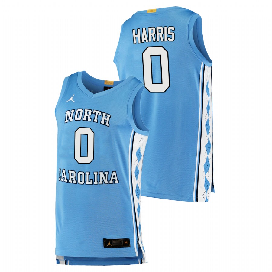 men north carolina tar heels anthony harris 2020 21 college basketball authentic blue jersey