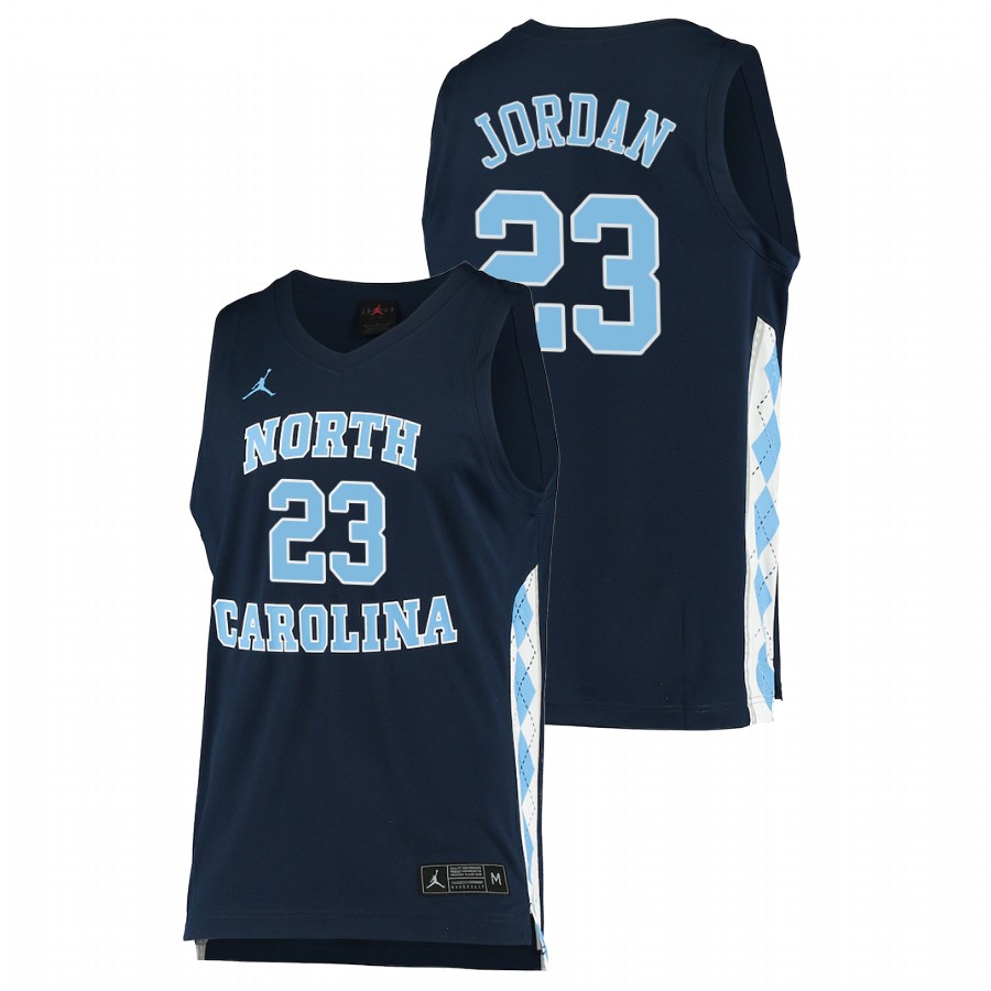 men north carolina tar heels michael jordan 2020 21 alternate college basketball navy jersey