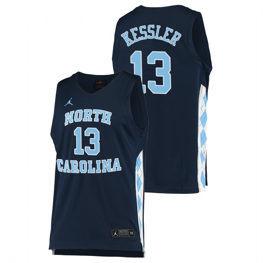 men north carolina tar heels walker kessler 2020 21 alternate college basketball navy jersey