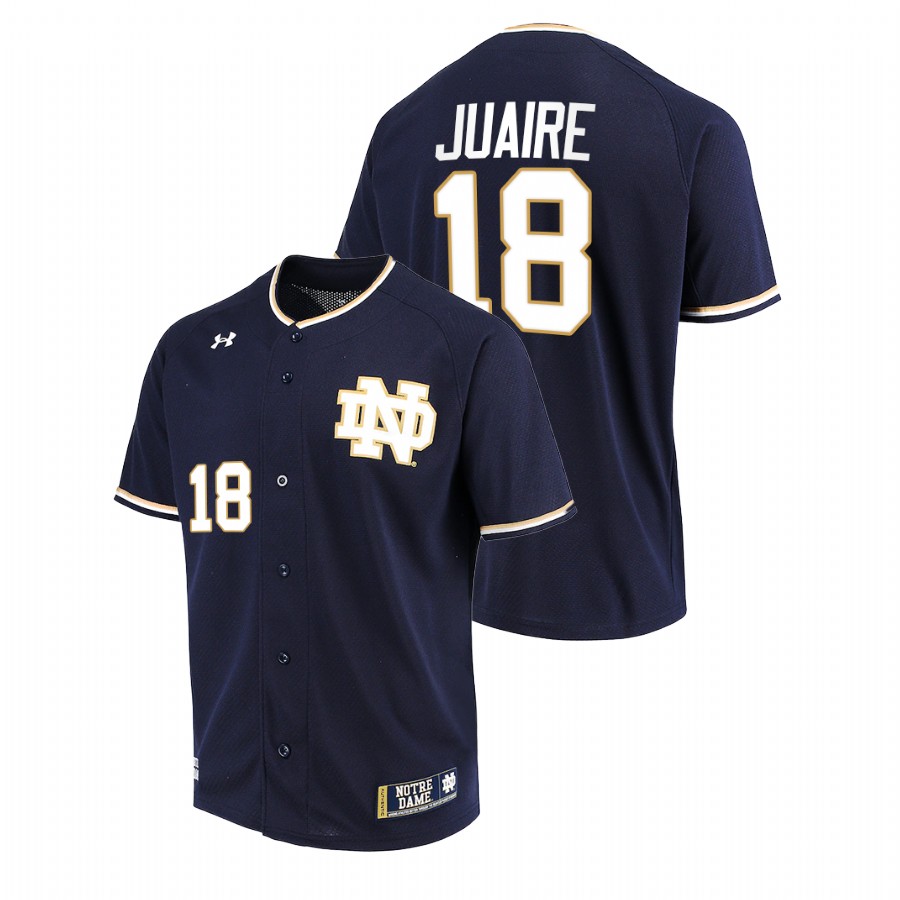men notre dame fighting irish nick juaire navy college baseball jersey