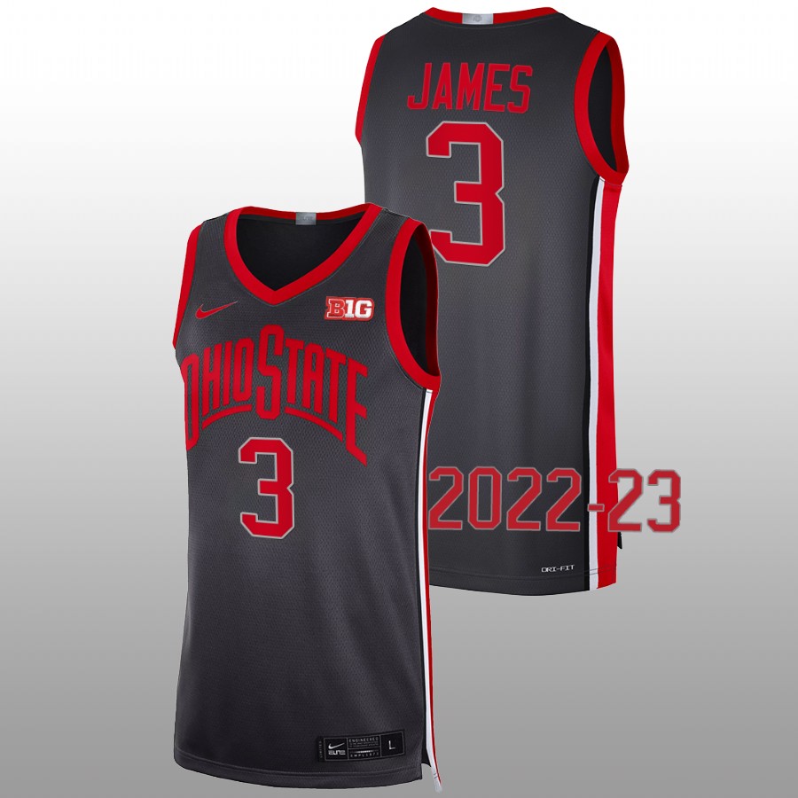 men ohio state buckeyes bronny james 2022 23 basketball alumni limited black jersey