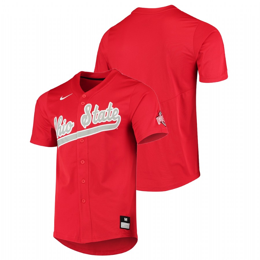 men ohio state buckeyes custom vapor untouchable elite college baseball red jersey